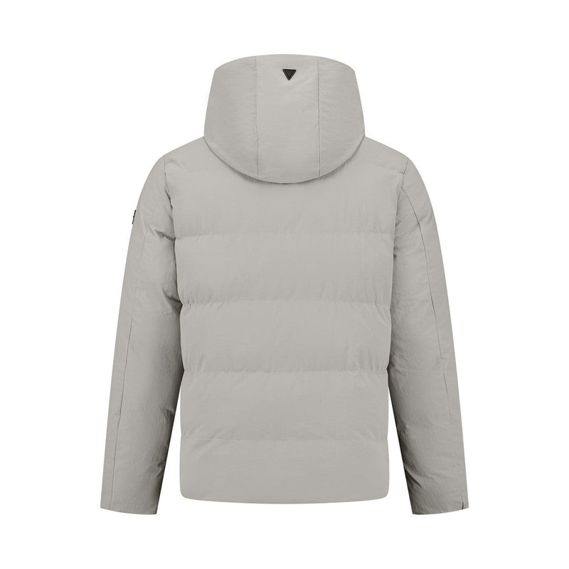 Activewear Hooded Jacket Grey Plain-Pure Path-Mansion Clothing