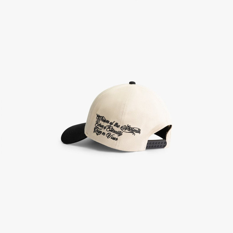 Bone Baseball Cap Black/Off-White