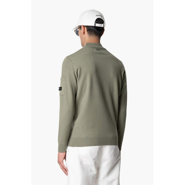 Cannes Knitted Sweater Olive-Quotrell-Mansion Clothing