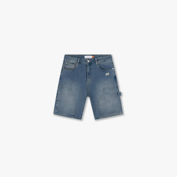 Carpenter Denim Shorts Light Blue