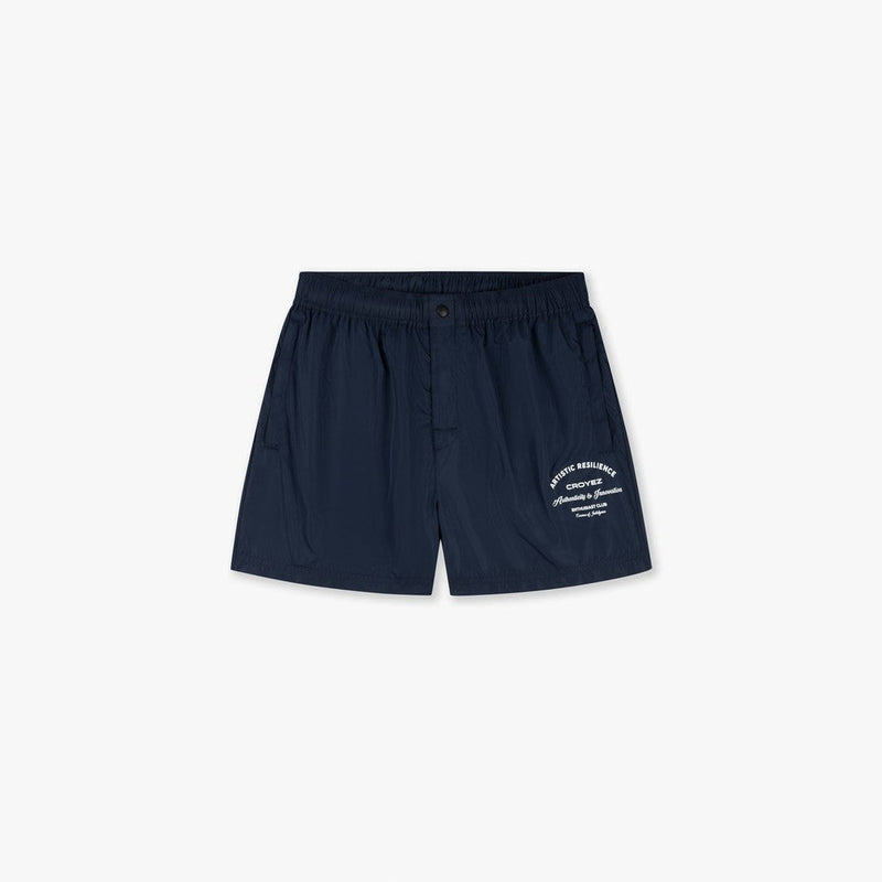 Croyez Enthusiast Club Swim Shorts Blue/White-Croyez-Mansion Clothing