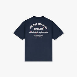 Croyez Enthusiast Club T-Shirt Blue/White-Croyez-Mansion Clothing