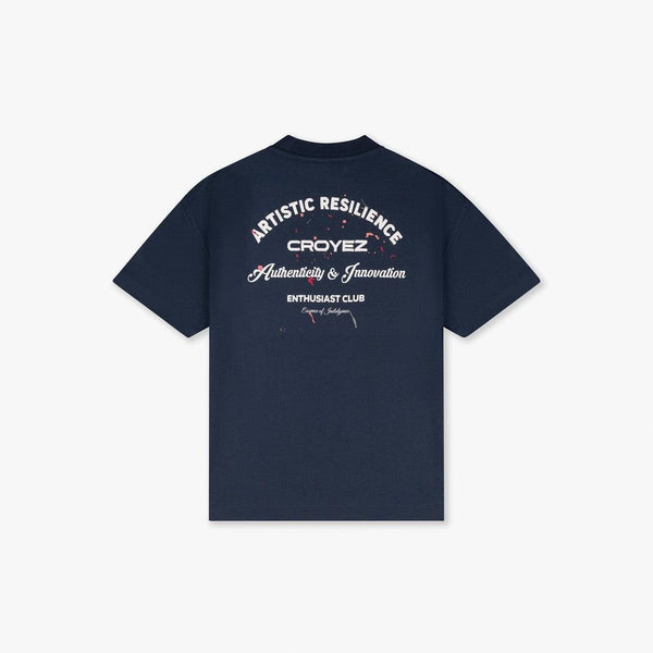 Croyez Enthusiast Club T-Shirt Blue/White-Croyez-Mansion Clothing