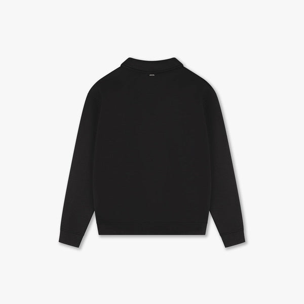 Croyez Fraternité Ultime Half Zip Sweater Black-Croyez-Mansion Clothing