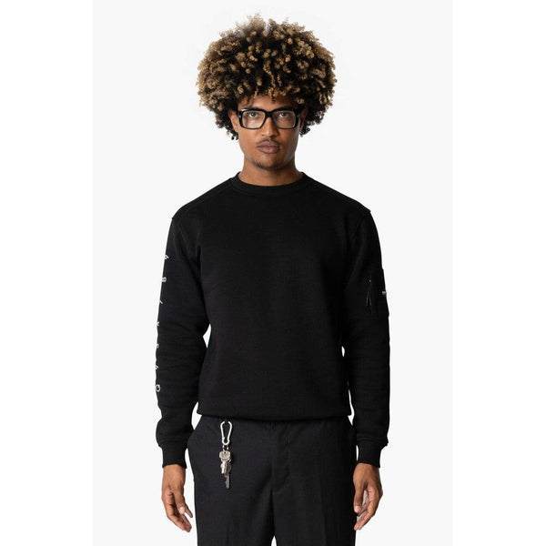 Defender Crewneck Black/White