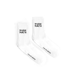 Essential 2-pack Socks White-Pure Path-Mansion Clothing