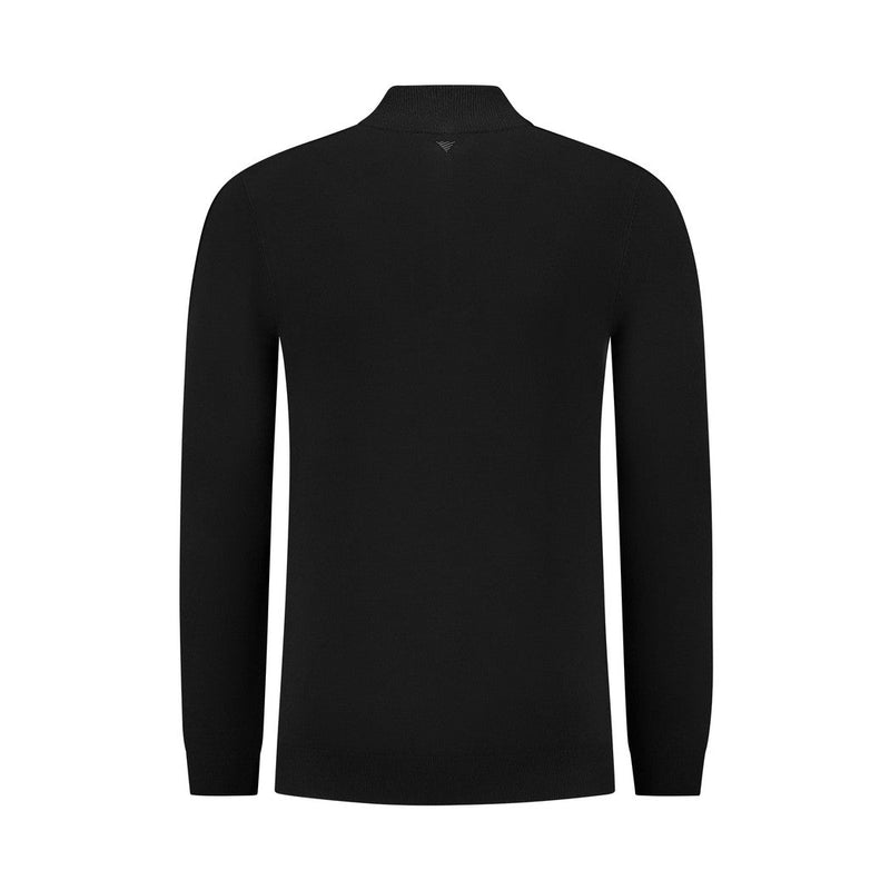 Essential Knit Halfzip - Black