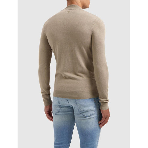 Essential Knit Halfzip - Taupe-Pure Path-Mansion Clothing