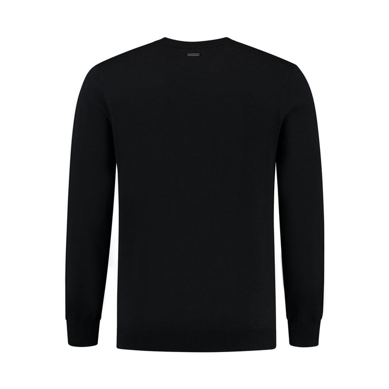 Essential Knitwear Crewneck - Black-Pure Path-Mansion Clothing