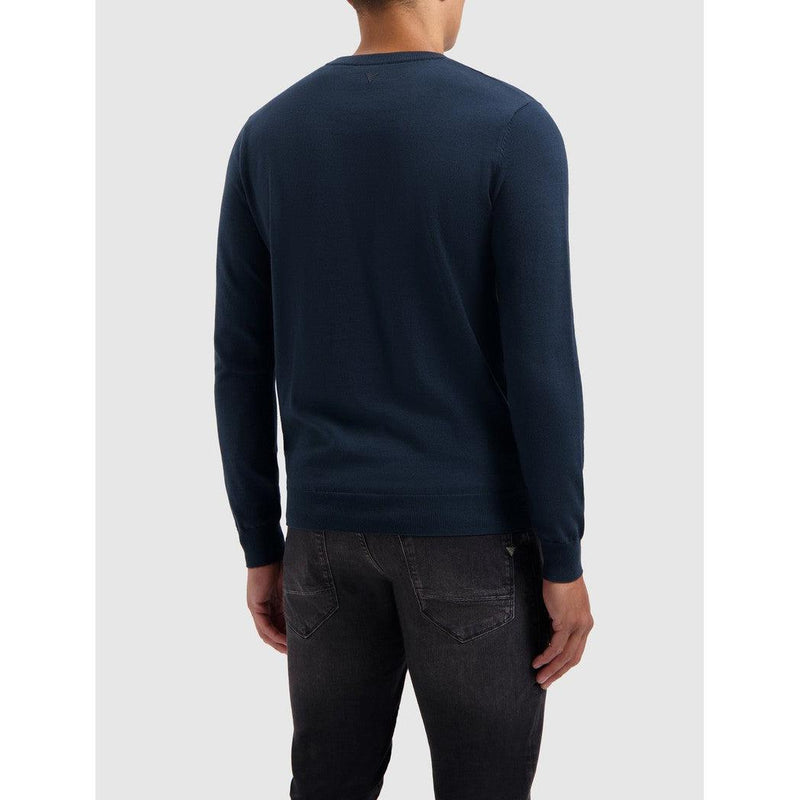 Essential Knitwear Crewneck - Navy-Pure Path-Mansion Clothing