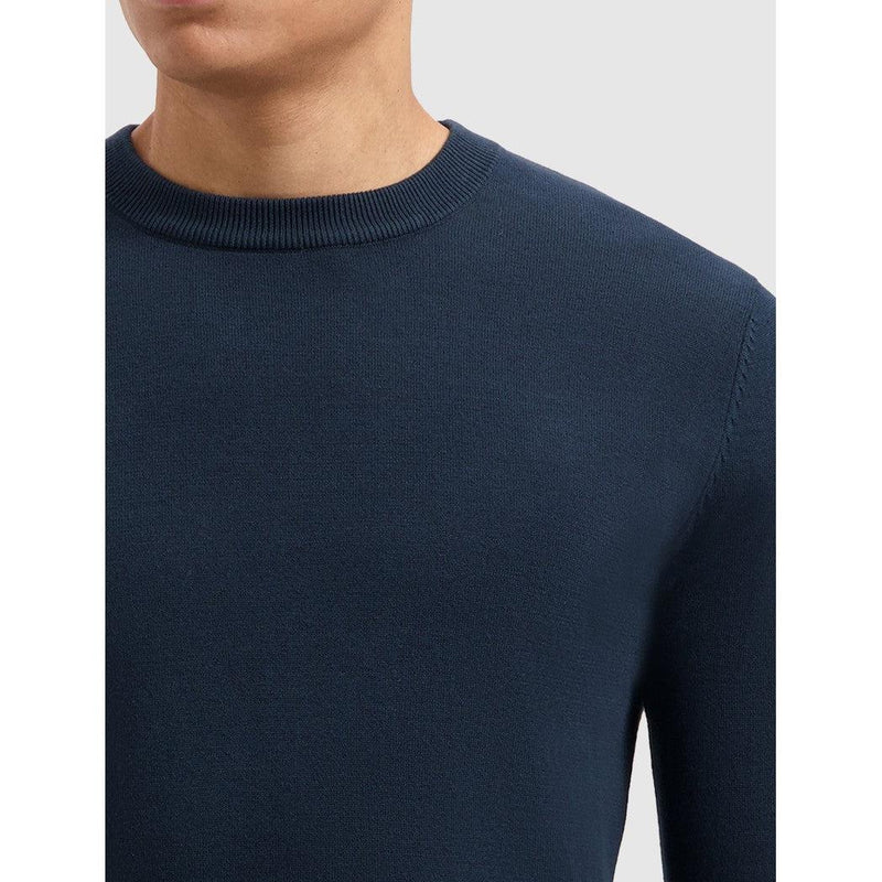 Essential Knitwear Crewneck - Navy-Pure Path-Mansion Clothing