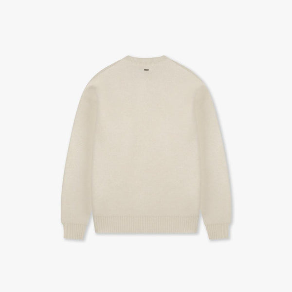 Étiquette Knit Sweater Off-White