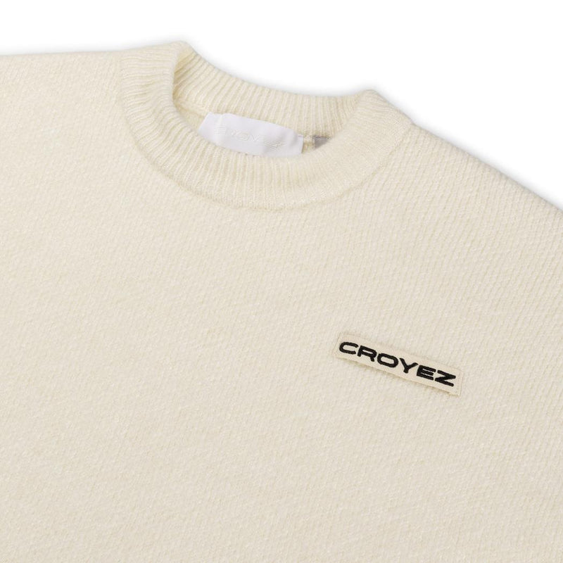 Étiquette Knit Sweater Off-White-Croyez-Mansion Clothing