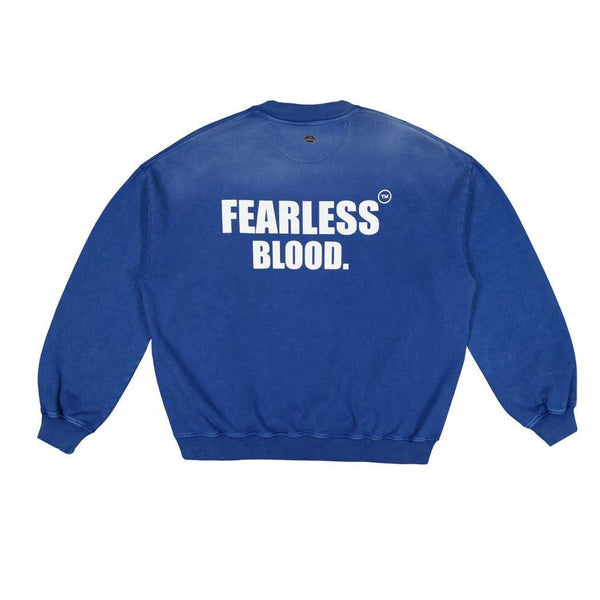 FB-CREW-04 Pool Blue-Fearless Blood-Mansion Clothing