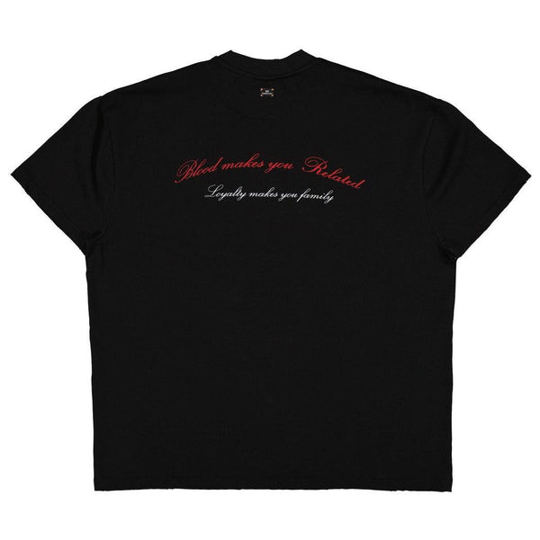 FB-TEE-07 Deep Black-Fearless Blood-Mansion Clothing