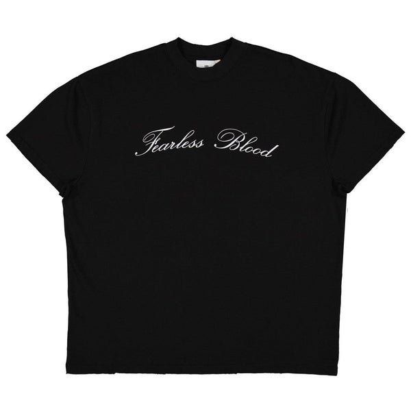 FB-TEE-07 Deep Black-Fearless Blood-Mansion Clothing