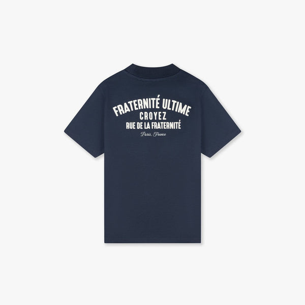 Fraternité Puff T-Shirt Navy/White