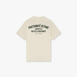 Fraternité Puff T-Shirt Off-White/Dark Green