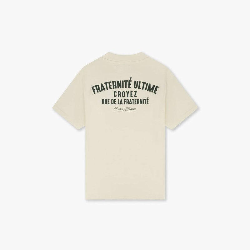 Fraternité Puff T-Shirt Off-White/Dark Green