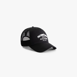 Fraternite Trucker Cap Black-CROYEZ-Mansion Clothing