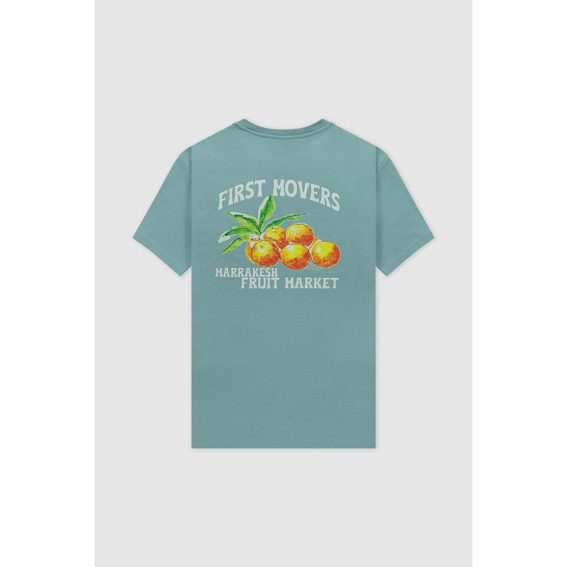 Fruit Market Tee Green-ONE First Movers-Mansion Clothing