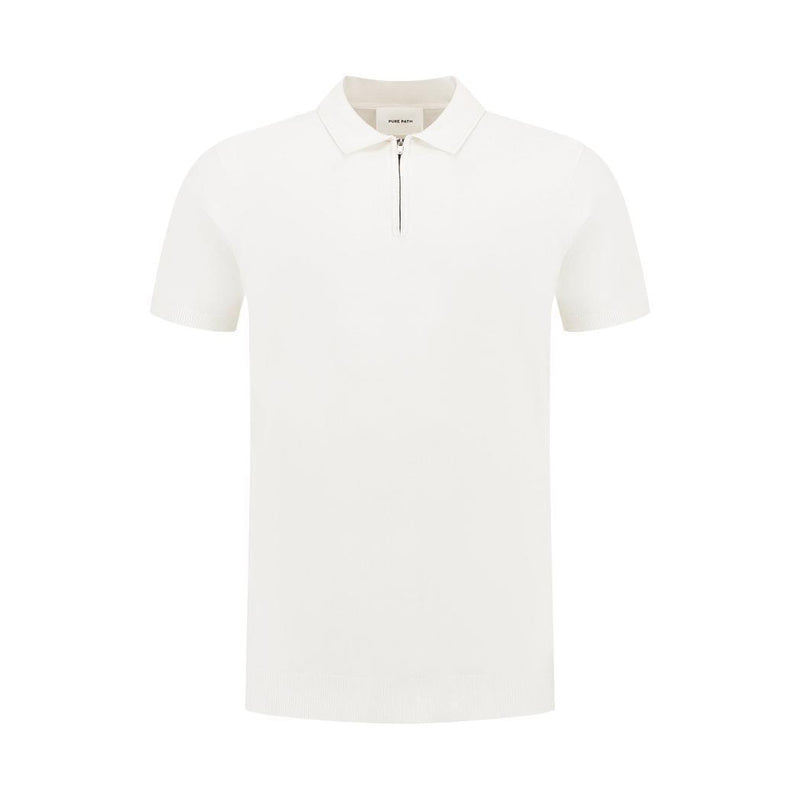 Half-zip Knitwear Polo Off White