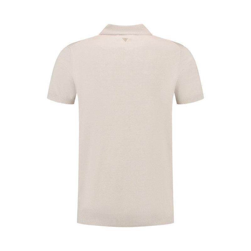 Half-zip Knitwear Polo Sand-Pure Path-Mansion Clothing