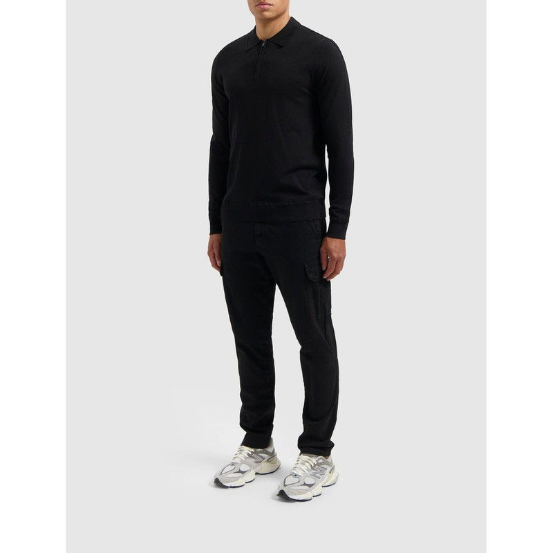 Halfzip Polo Knitwear Black