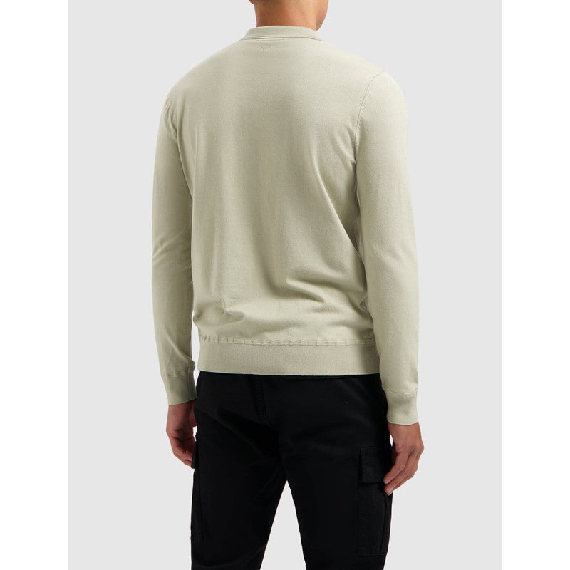 Halfzip Polo Knitwear Lt Army