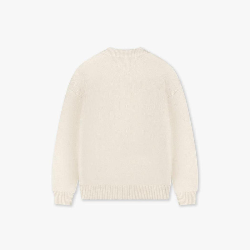 Heart Knit Sweater Off-white