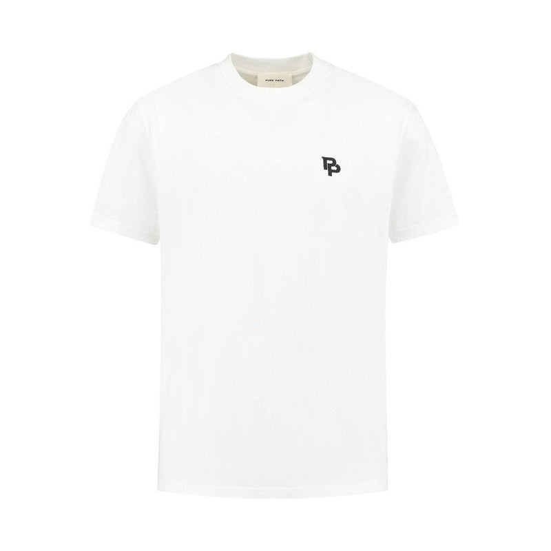 Initials T-shirt Off White-Pure Path-Mansion Clothing