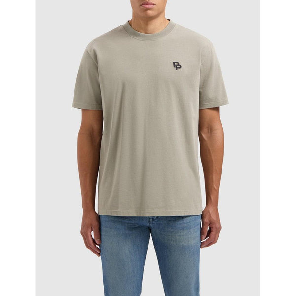 Initials T-shirt Taupe-Pure Path-Mansion Clothing