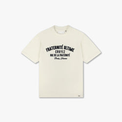 Inside Out Fraternité T-Shirt Cream/Navy-Croyez-Mansion Clothing