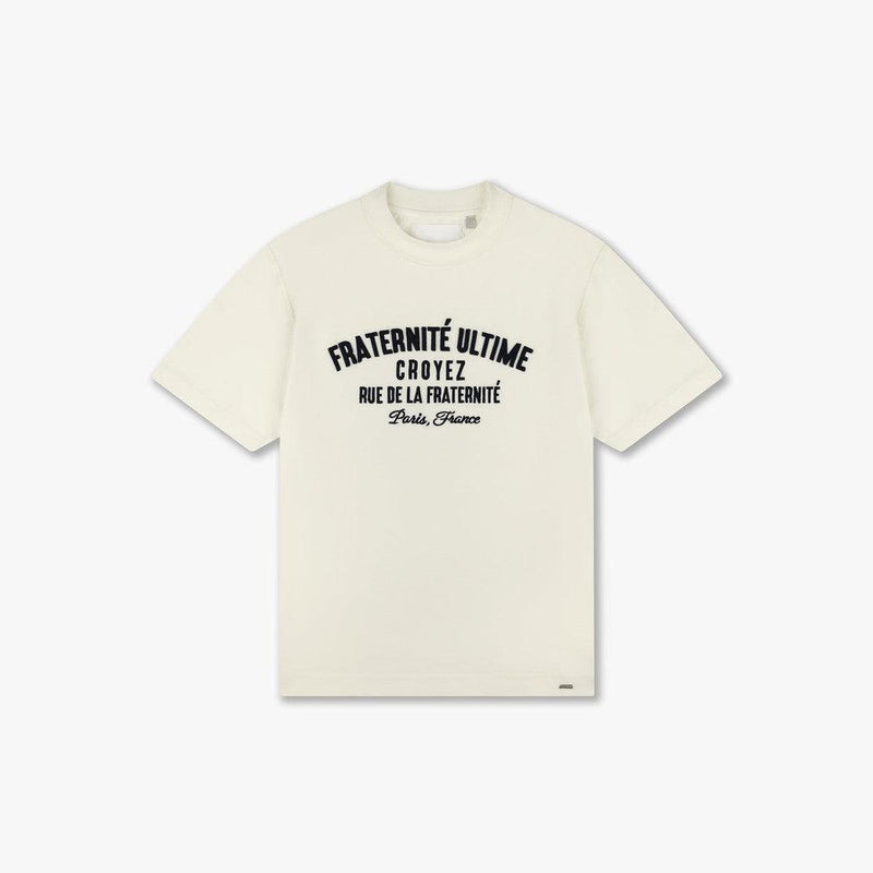 Inside Out Fraternité T-Shirt Cream/Navy-Croyez-Mansion Clothing