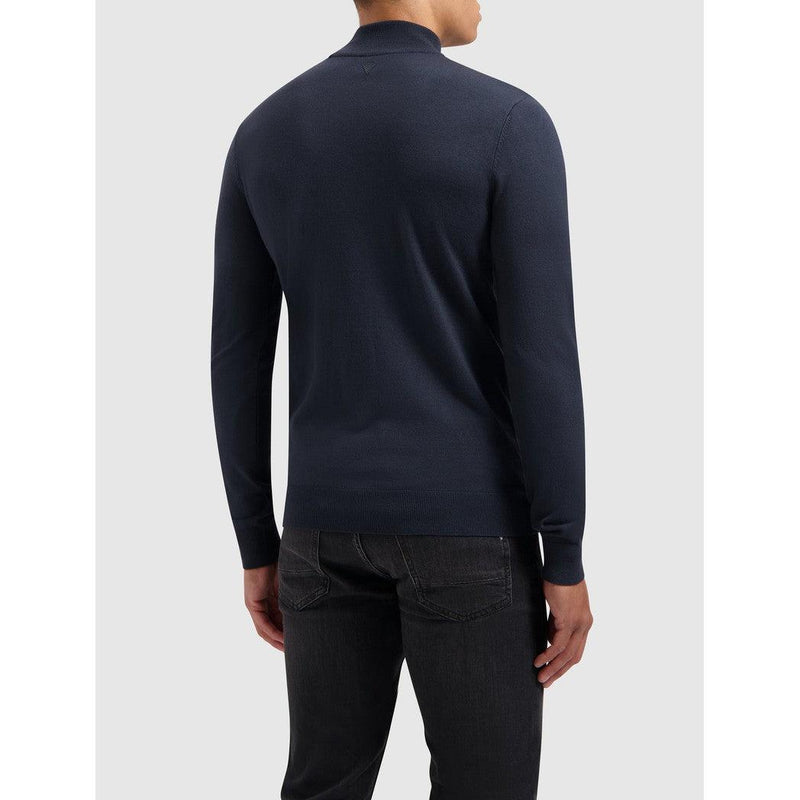 Knit Mockneck - Navy-Pure Path-Mansion Clothing