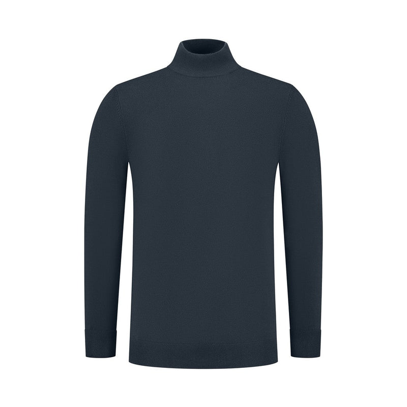 Knit Mockneck - Navy-Pure Path-Mansion Clothing