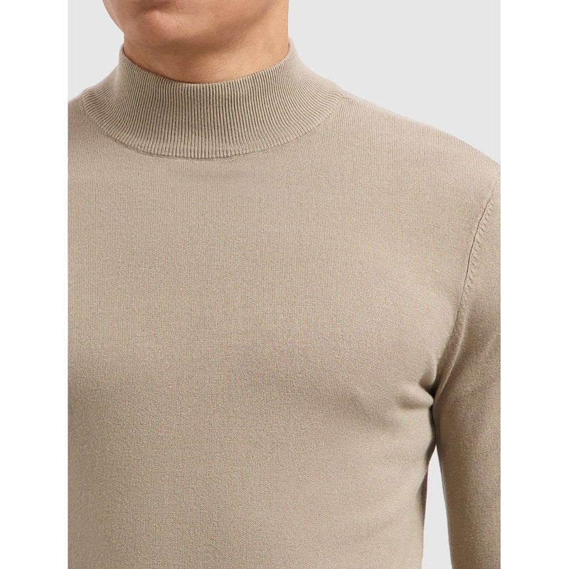 Knit Mockneck - Taupe-Pure Path-Mansion Clothing