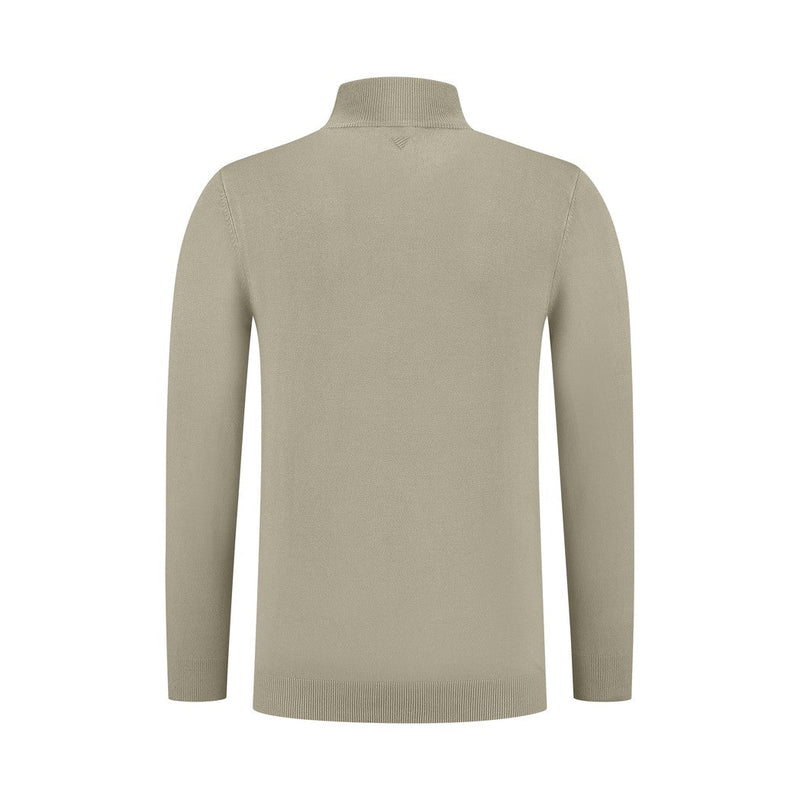 Knit Mockneck - Taupe-Pure Path-Mansion Clothing