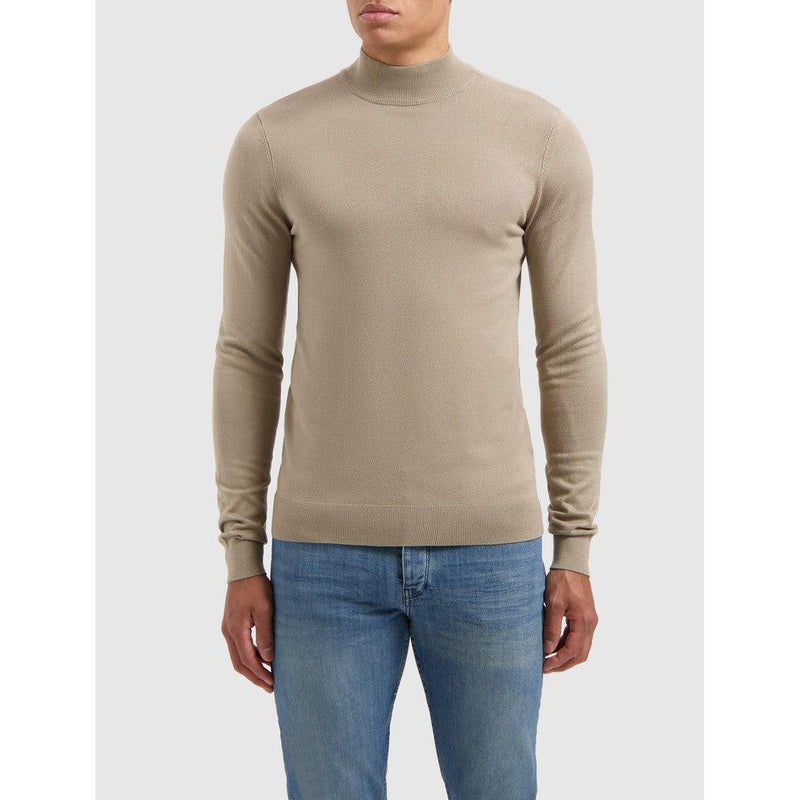 Knit Mockneck - Taupe-Pure Path-Mansion Clothing