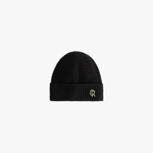 Label Beanie Black-CROYEZ-Mansion Clothing