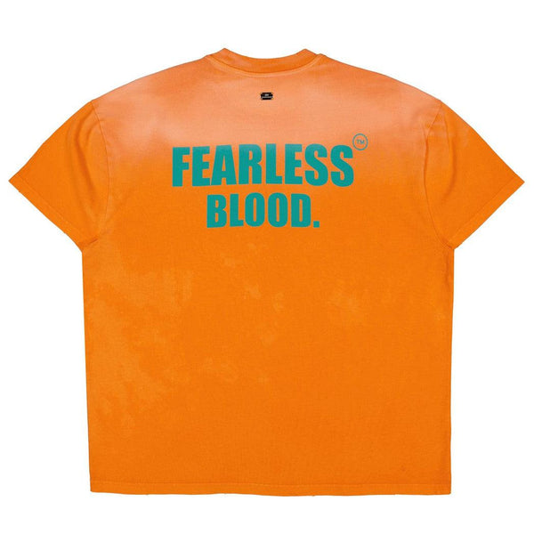 Leader Club Tee Washed Fearless orange