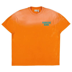 Leader Club Tee Washed Fearless orange-Fearless Blood-Mansion Clothing