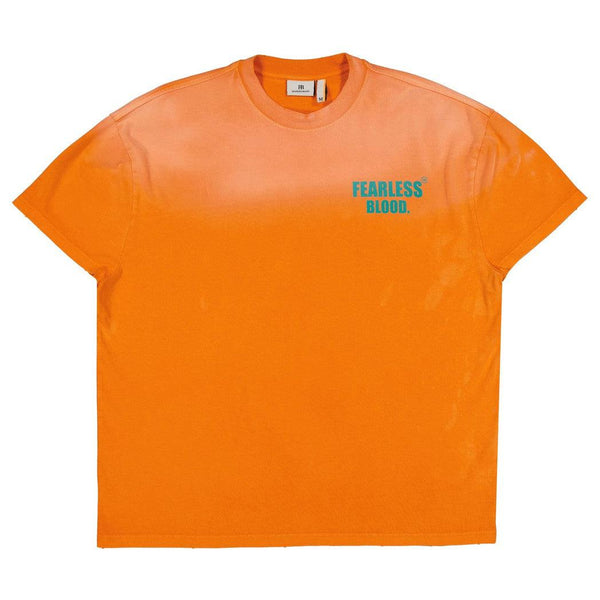 Leader Club Tee Washed Fearless orange-Fearless Blood-Mansion Clothing