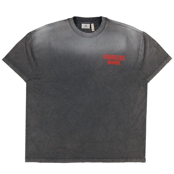 Leader Club Washed Tee Dark iron