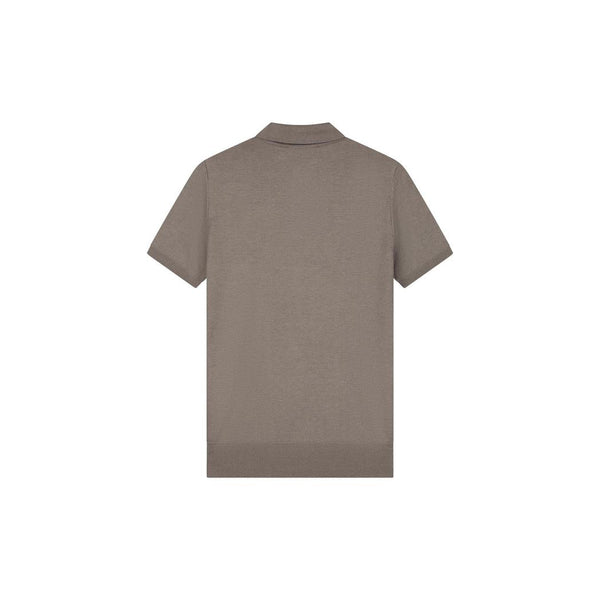 Malelions Men Knitted Patch Polo Taupe-Malelions-Mansion Clothing