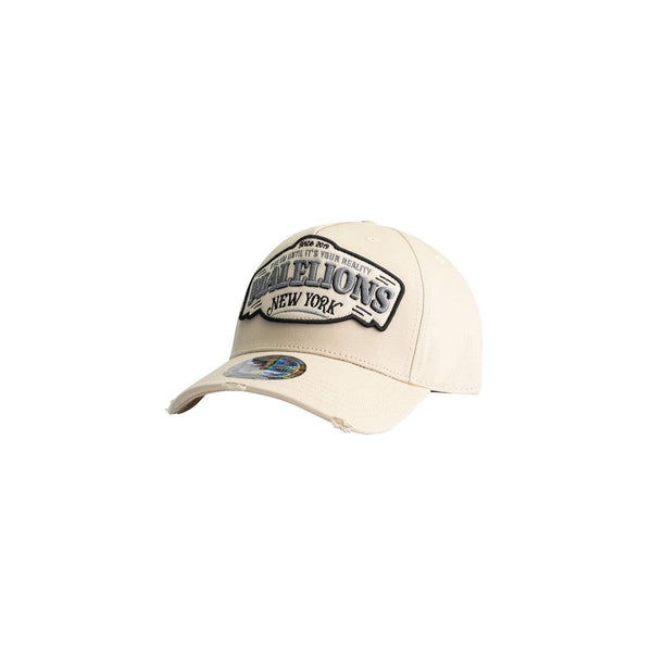 New York Cap Beige-Malelions-Mansion Clothing