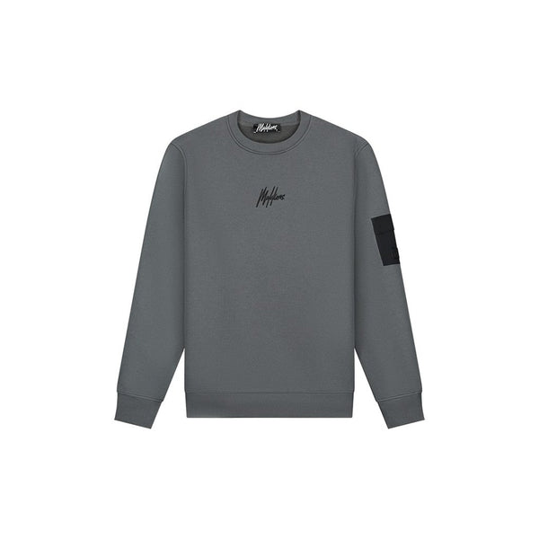 Nylon Pocket Sweater Grey-Malelions-Mansion Clothing