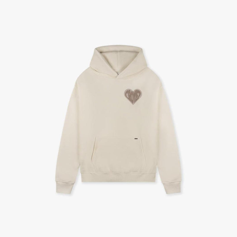 Puffed Heart Hoodie Off-white/Beige