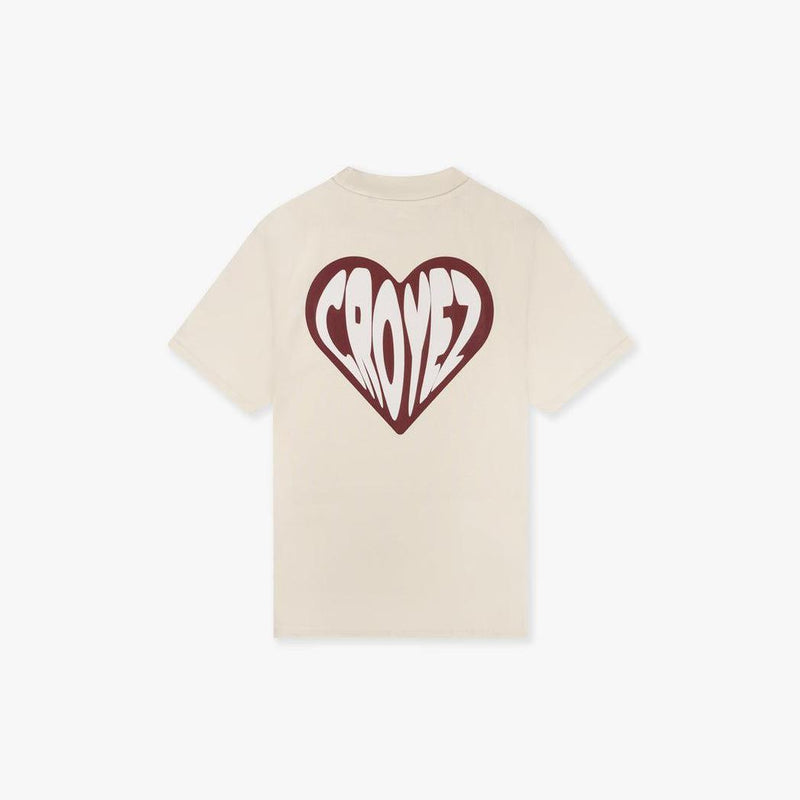 Puffed Heart T-shirt Off-white