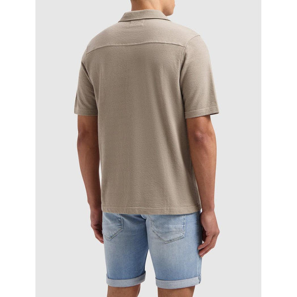 Short Sleeve Jersey Shirt- Taupe-Pure Path-Mansion Clothing